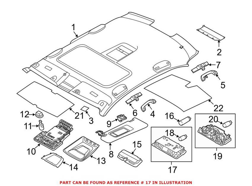 BMW Reading Light 63319163699